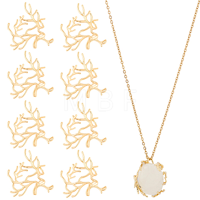 10Pcs Brass Pendants KK-BBC0025-97-1