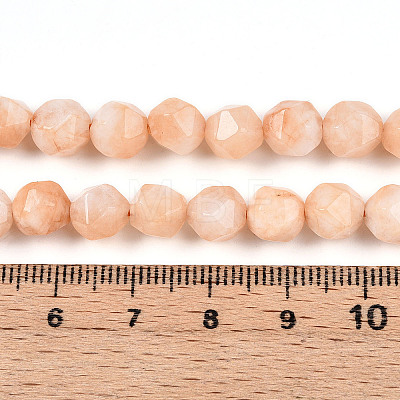 Dyed Natural White Jade Beads Strands G-T139-8mm-46T-1