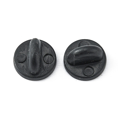 60Pcs Rubber Pin Backs FIND-YW0011-59-1