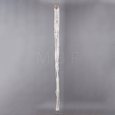 Handmade Cotton Rope Hanging Planters Sets AJEW-WH0112-05-1