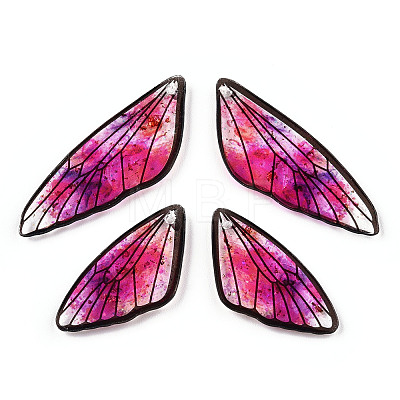 Transparent Resin Wing Pendants Set RESI-TAC0021-01B-1