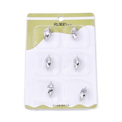 6Pcs Iron Screw Clasps IFIN-T021-02P-1