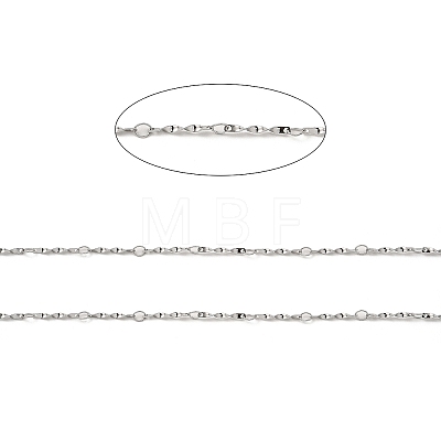 Handmade 304 Stainless Steel Twist Link Chains CHS-G025-07P-1