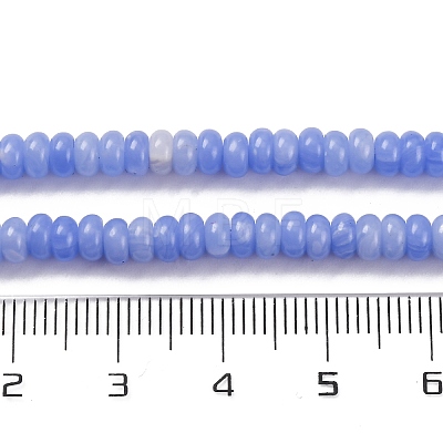 Synthetic Blue Lace Agate  Beads Strands G-K343-C40-01-1