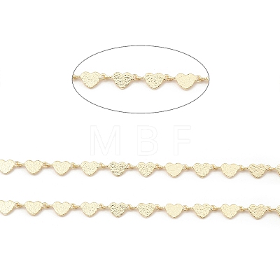 Brass Heart Link Chains CHC-M025-47G-1