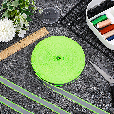 50M Reflective Polyester Ribbons OCOR-WH0070-306A-1