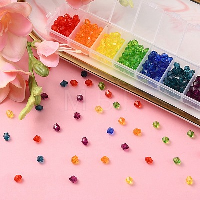 315Pcs 7 Colors Transparent Acrylic Beads TACR-YW0001-77-1