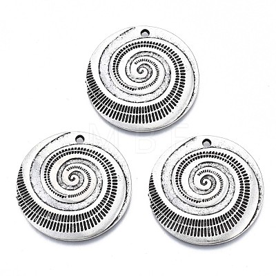 Tibetan Style Alloy Pendants PALLOY-Q441-054-RS-1