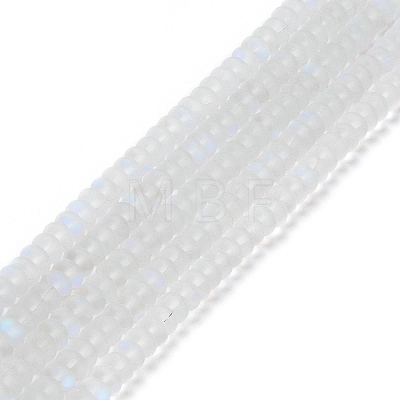 Frosted Transparent Glass Beads Strands FGLA-M002-01I-1