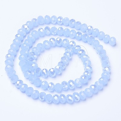 Electroplate Glass Beads Strands EGLA-A034-J2mm-B02-1