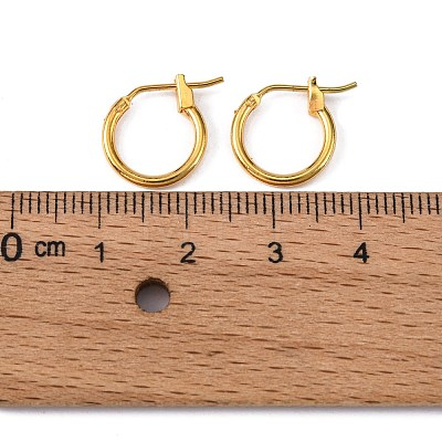 Brass Hoop Earrings X-EC107-1NFG-1
