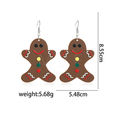 Christmas Alloy Dangle Earrings FS-WGC5D36-25-1