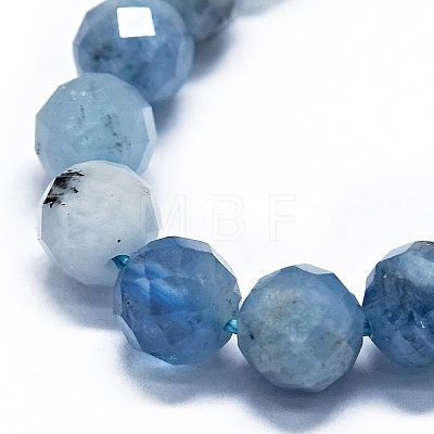 Natural Aquamarine Beads Strands G-G927-08-1