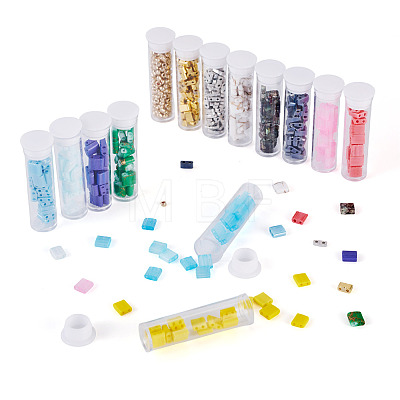 2-Hole Glass Seed Beads SEED-TA0001-65-1