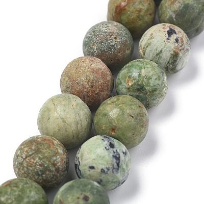 Natural Green Opal Beads Strands G-K209-04B-12mm-A-1