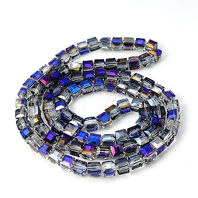 Electorplated Glass Beads EGLA-E006-1I-1