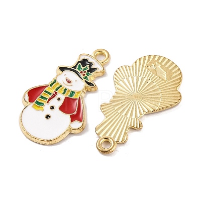 Christmas Theme Rack Plating Alloy Pendants FIND-M020-04G-07-1