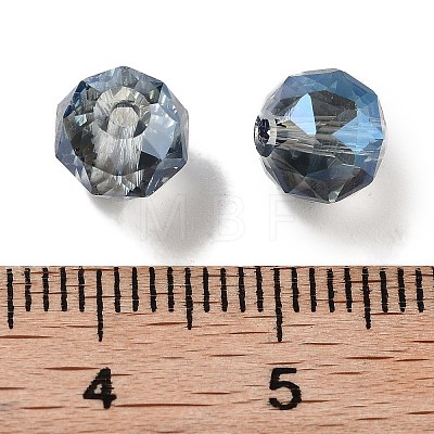 Electroplate Round Glass Beads  EGLA-A043-01-FR02-1