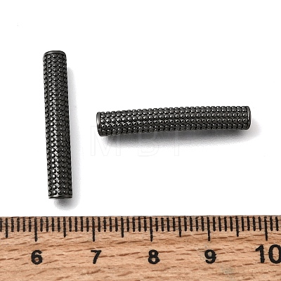Brass Curved Tube Beads KK-C255-41EB-1