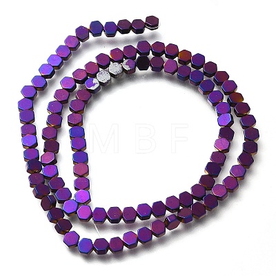 Electroplated Synthetic Non-magnetic Hematite Beads Strands G-C154-B01-01E-1