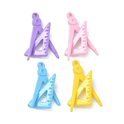 Spray Paint Alloy Pendants ENAM-K076-40-1