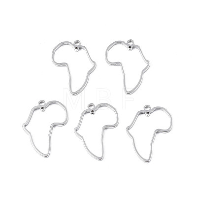 Non-Tarnish Africa Map 201 Stainless Steel Connector Charms STAS-T063-168P-1