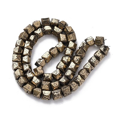 Electroplated Natural Lava Rock Beads Strands G-A256-D01-01D-1