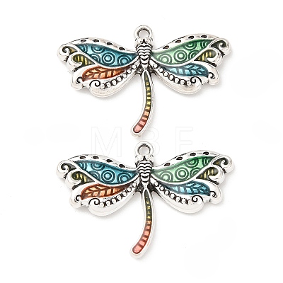 Alloy Enamel Pendants PALLOY-F319-02B-AS-1