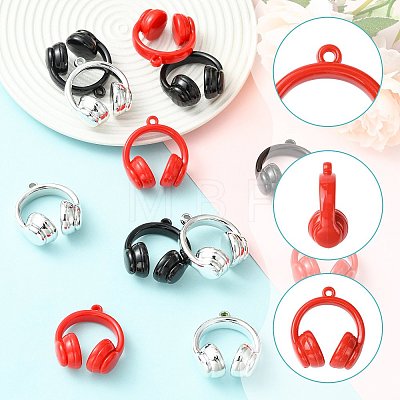 12Pcs 3 Colors Opaque Acrylic Pendants SACR-FS0001-52-1