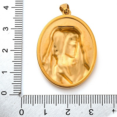 Religion Golden Tone 304 Stainless Steel Pendants STAS-K289-01G-08-1