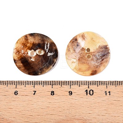 2-Hole Mother of Pearl Buttons SHEL-T012-43C-1