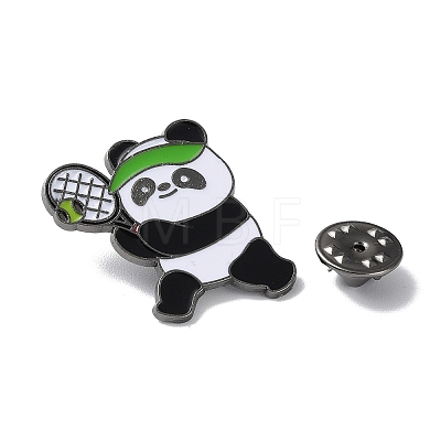 Sports Theme Panda Enamel Pins JEWB-P026-A08-1