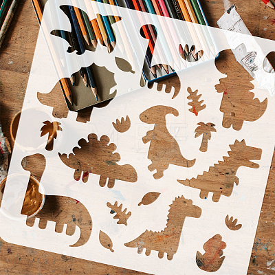 PET Hollow Out Drawing Painting Stencils DIY-WH0391-0598-1