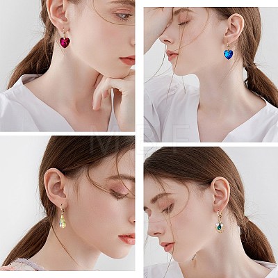 DIY Geometry Drop Earring Making Kits DIY-SZ0007-90-1