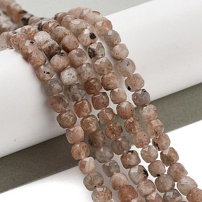 Natural Sunstone Beads Strands G-B093-B02-01-1