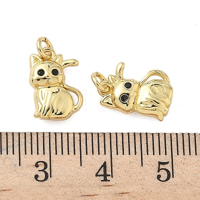 Brass Micro Pave Cubic Zirconia Pendants KK-P325-13B-G-1