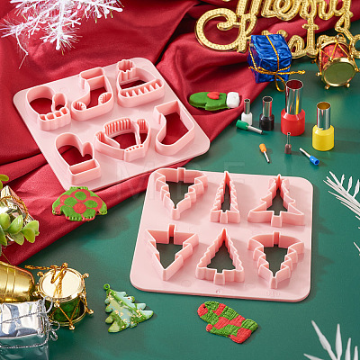  Christmas Theme ABS Plastic Plasticine Tools CELT-TA0001-01-1