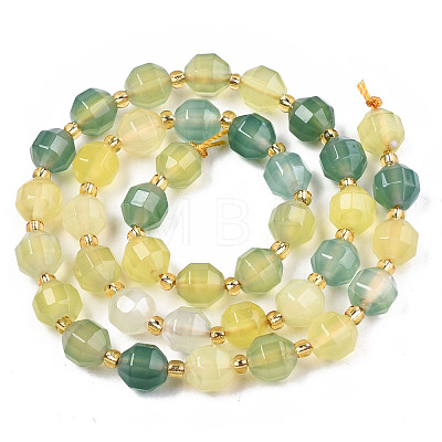Natural Agate Beads Strands G-T131-82A-09-1