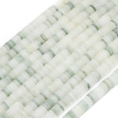 Natural Tianshan Cui Quartzite Beads Strands G-P575-B15-6x1mm-1