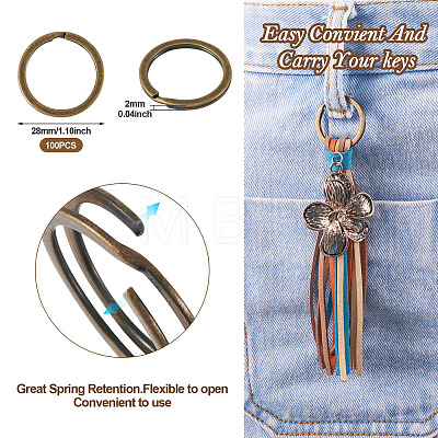 Alloy Split Key Rings LS-PALLOY-TAC0001-01A-AB-1