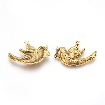 Tibetan Style Alloy Pendants X-TIBEP-GC128-AG-NR-1