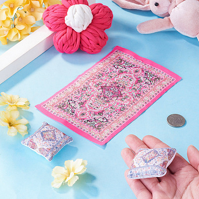 Turkish Style Mini Nylon Carpets AJEW-TA0003-66D-1
