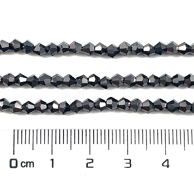 Transparent Electroplate Glass Beads Strands EGLA-A039-T3mm-UA13-1