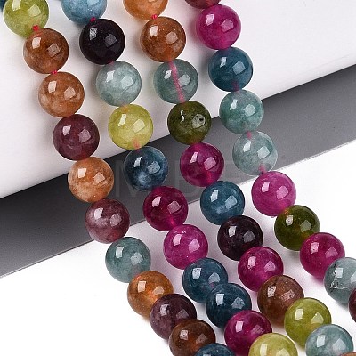 Natural Quartz Beads Strands G-N363-8mm-06-1