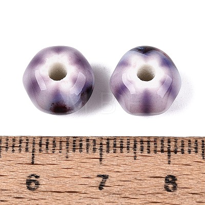 Vintage Handmade Porcelain Beads PORC-Q006-07F-1