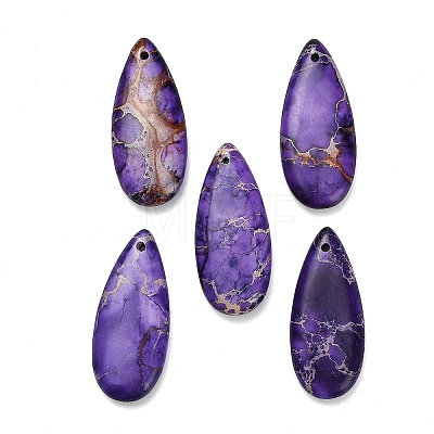 Dyed Natural Imperial Jasper Pendants G-H355-03C-1