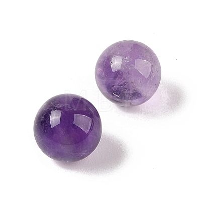 Natural Amethyst No Hole Sphere Beads G-K353-04A-03-1