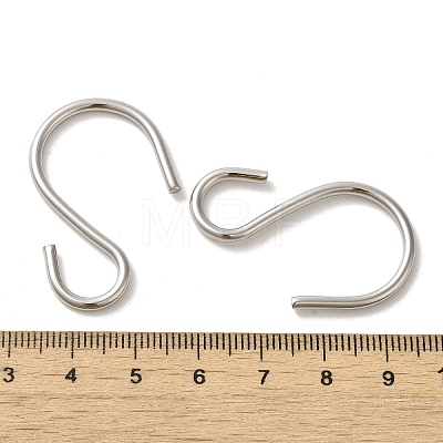 304 Stainless Steel S-Hook Clasp STAS-C085-03I-P-1