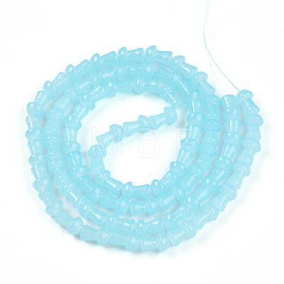 Baking Paint Glass Beads Strands DGLA-N007-01H-1