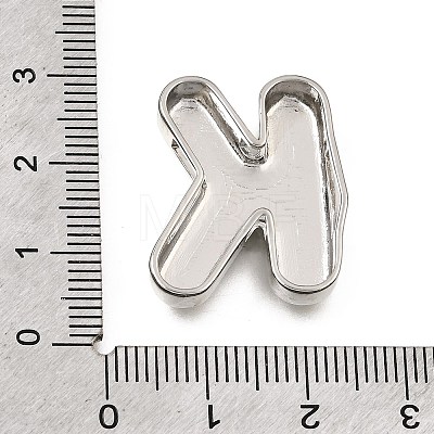 Brass Slide Charms KK-Z163-01P-K-1